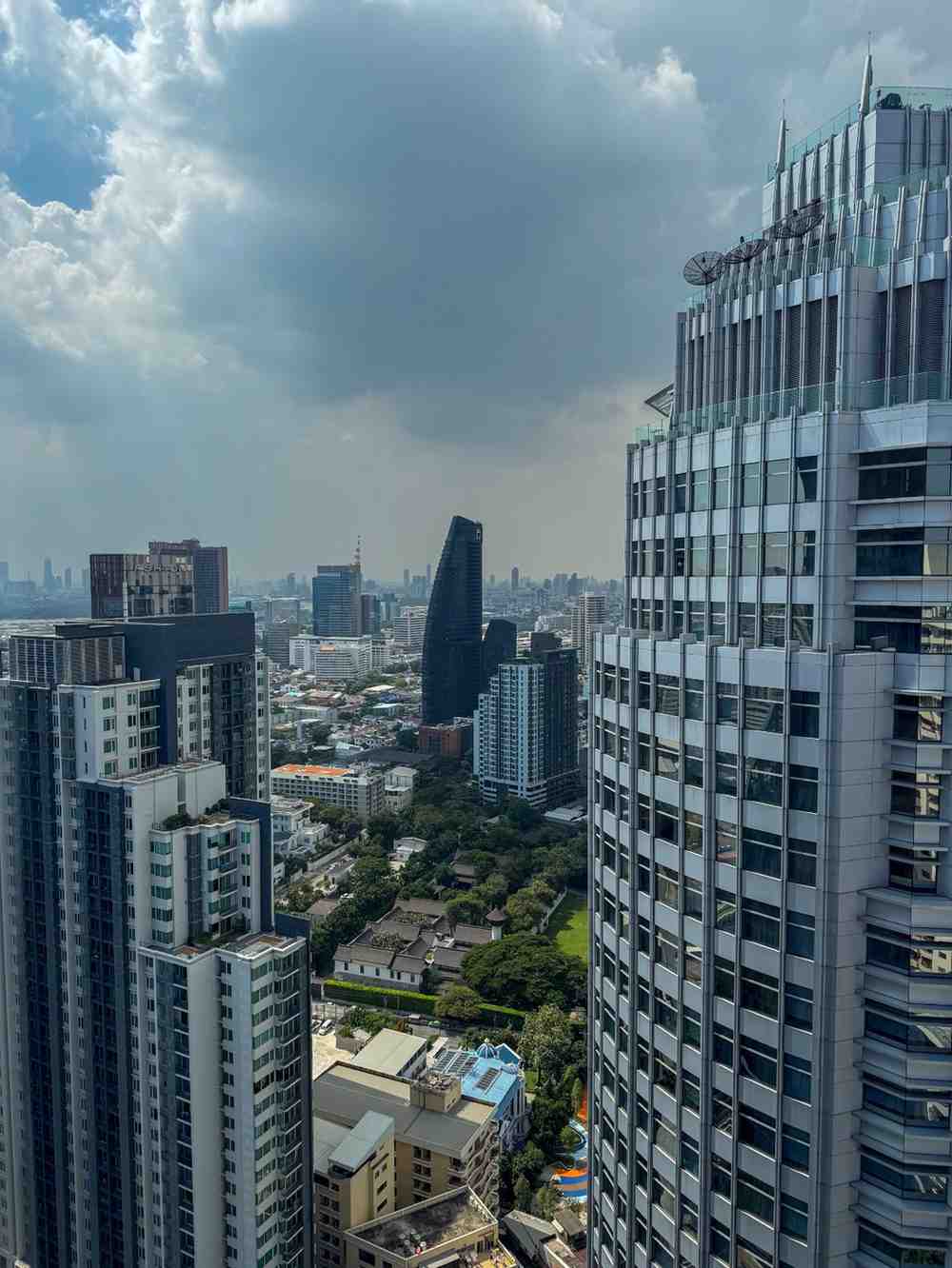 skyscrapers towering city center metropolis with big windows (1)